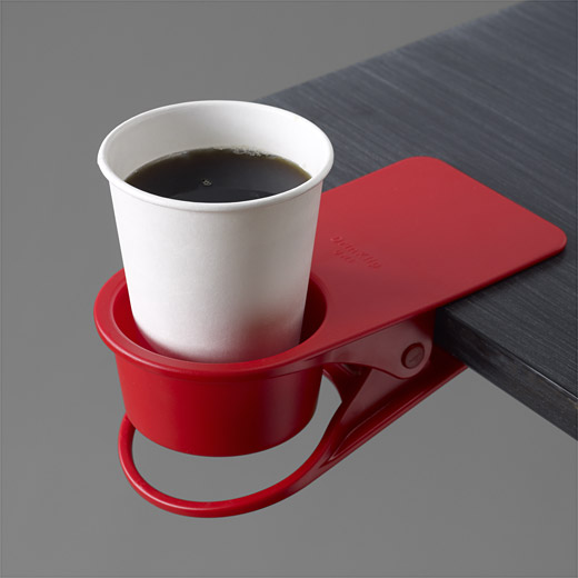 A good cup of coffee may be the key to your productivity. Coffee holder from MOMA store.