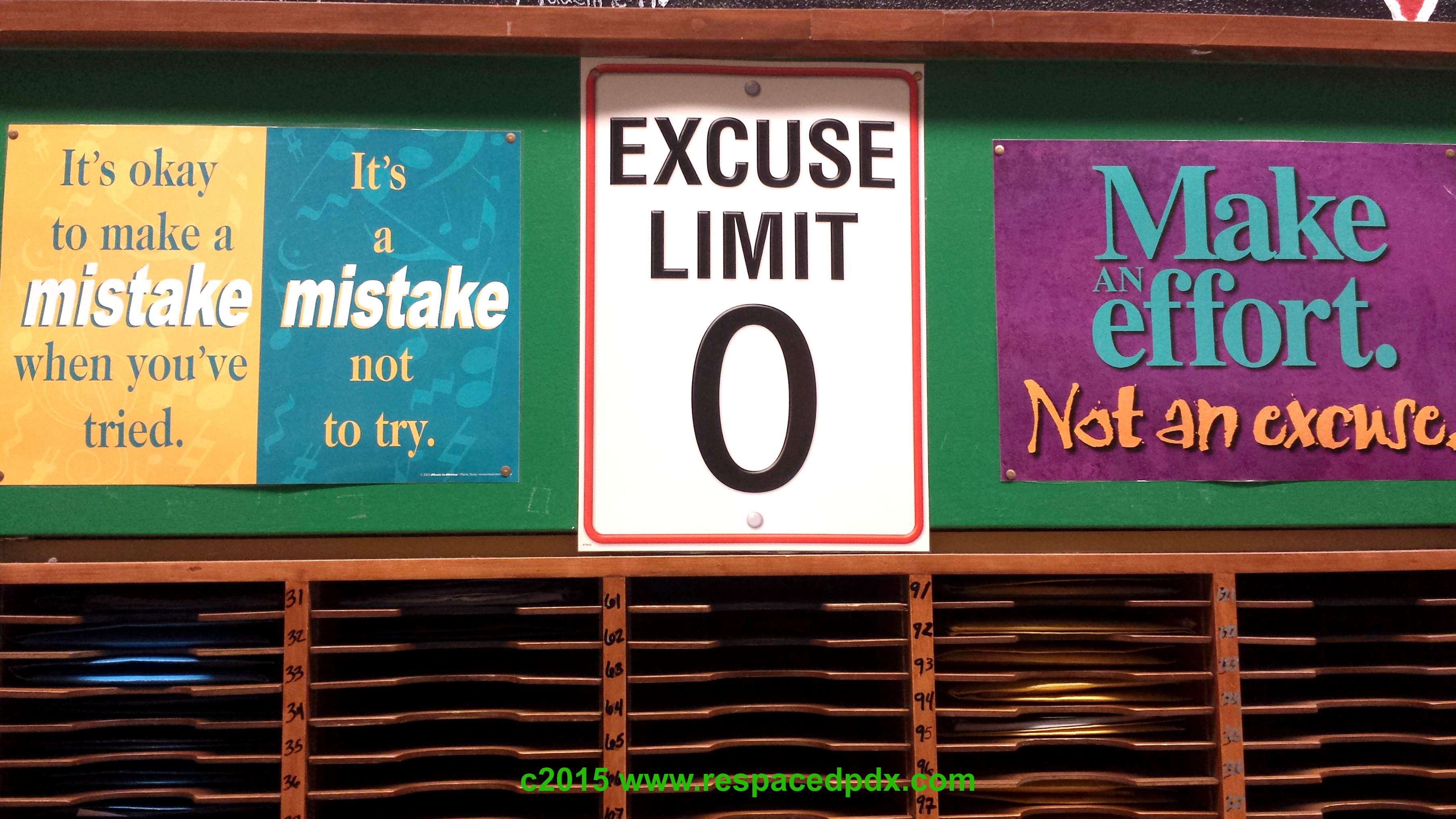Excuses posters