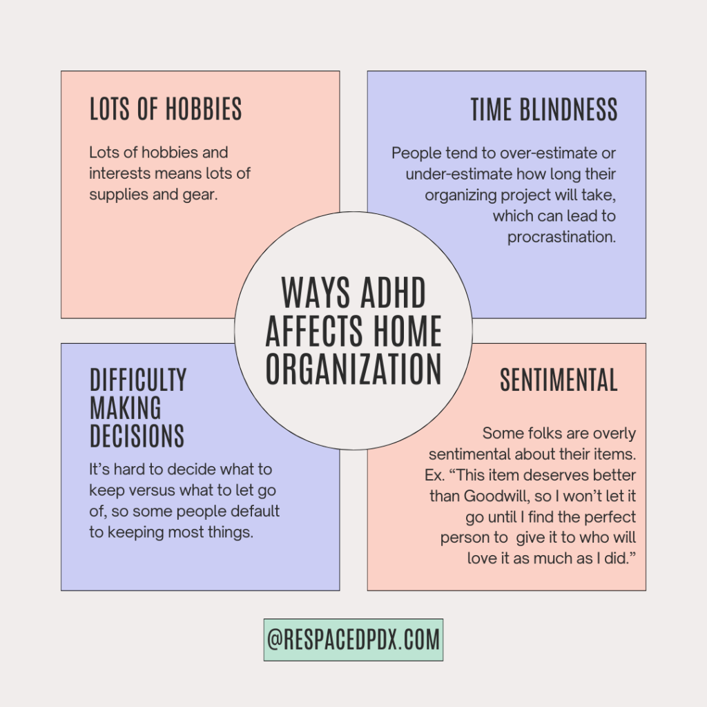 Ways ADHD Affects Home Organization by ReSPACEd in Portland